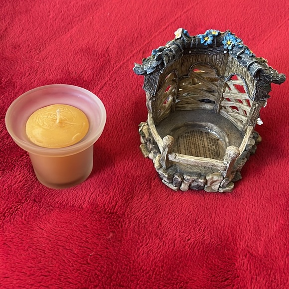 Boyds Bears Bearstone Collection Clementine Garden Romance Candle Holder VINTAGE - Picture 7 of 14